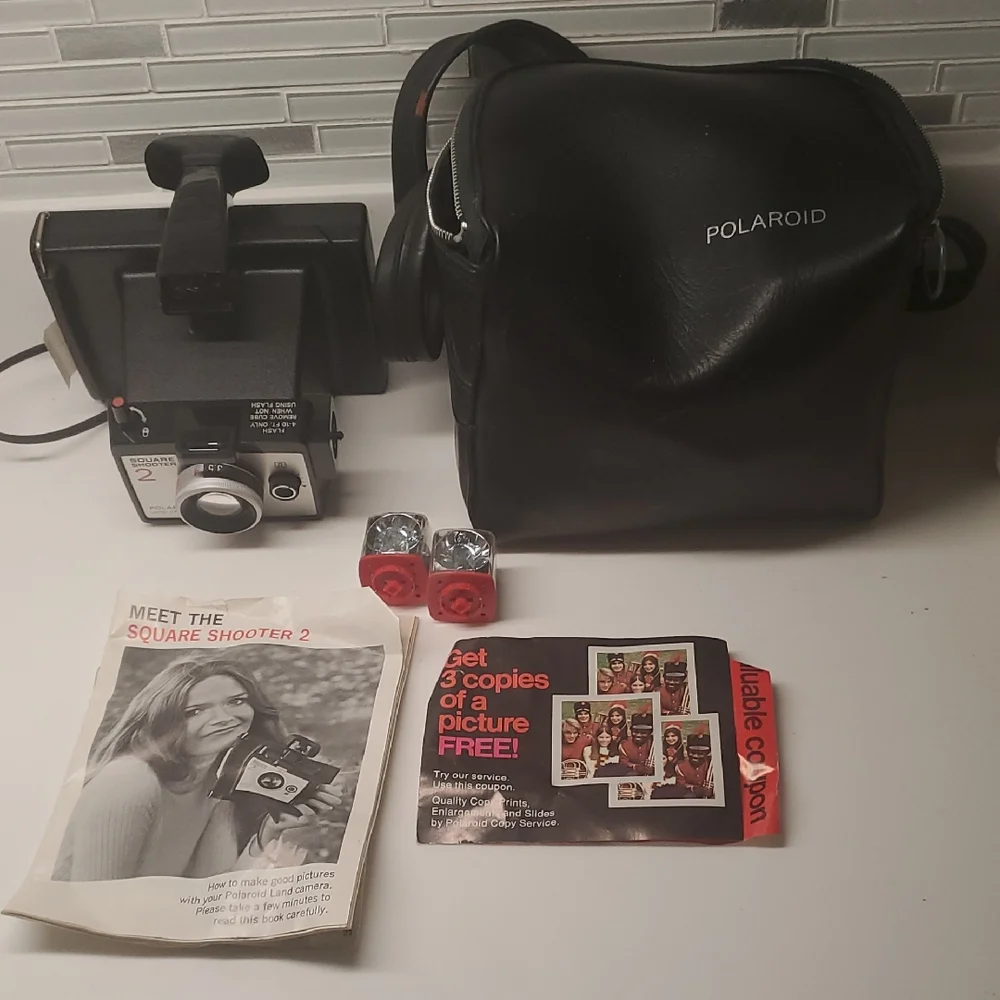 Polaroid Square Shooter 2 Instant Camera Set - Black